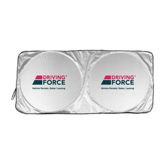 Custom Printed Sun Shades Silver | Logo Branding Corporate Gift | UAE Delivery | Yalla Printing UAE