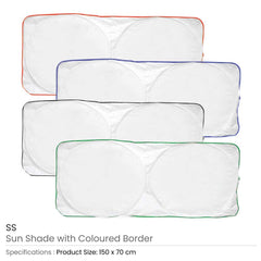 Custom Printed Sunshades For Cars In White Tyvek Material | Exhibitions, Conferences, Corporate Events | Yalla Printing UAE