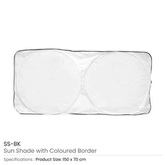 Custom Printed Sunshades For Cars In White Tyvek Material | Exhibitions, Conferences, Corporate Events | Yalla Printing UAE