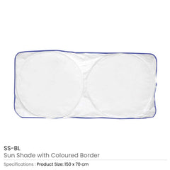 Custom Printed Sunshades For Cars In White Tyvek Material | Exhibitions, Conferences, Corporate Events | Yalla Printing UAE