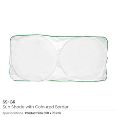 Custom Printed Sunshades For Cars In White Tyvek Material | Exhibitions, Conferences, Corporate Events | Yalla Printing UAE