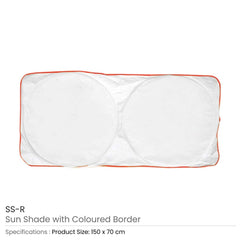 Custom Printed Sunshades For Cars In White Tyvek Material | Exhibitions, Conferences, Corporate Events | Yalla Printing UAE