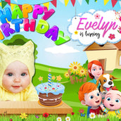 Super JoJo Theme Personalized Birthday Banner - Custom Party Decor - Yalla Printing