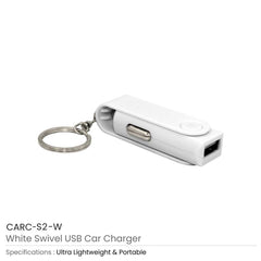 Custom Printed Swivel Car Chargers | Logo Branding Corporate Gift | UAE Delivery | Yalla Printing UAE