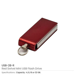 Custom Printed Mini Swivel USB Flash Drives | Logo Branding Corporate Gift | UAE Delivery | Yalla Printing UAE