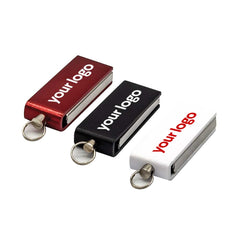 Custom Printed Mini Swivel USB Flash Drives | Logo Branding Corporate Gift | UAE Delivery | Yalla Printing UAE