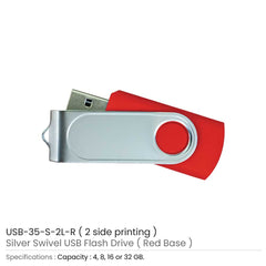 Swivel USB Two Side Print | Custom Packaging Printing | Free Design Support | Yalla Printing UAE