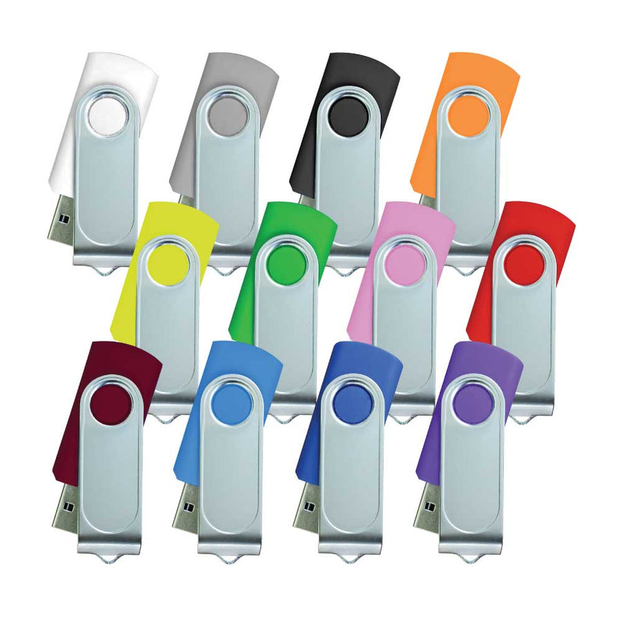 Swivel USB Two Side Print | Logo Branding Flash Drive – Yalla Printing UAE