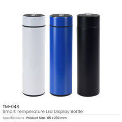 Custom Printed Double Wall Bottles with Temperature Display 500ml - Ramadan Gifts | Custom Packaging Printing | Free Design Support | Yalla Printing UAE