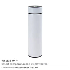 Custom Printed Double Wall Bottles with Temperature Display 500ml - Ramadan Gifts | Custom Packaging Printing | Free Design Support | Yalla Printing UAE