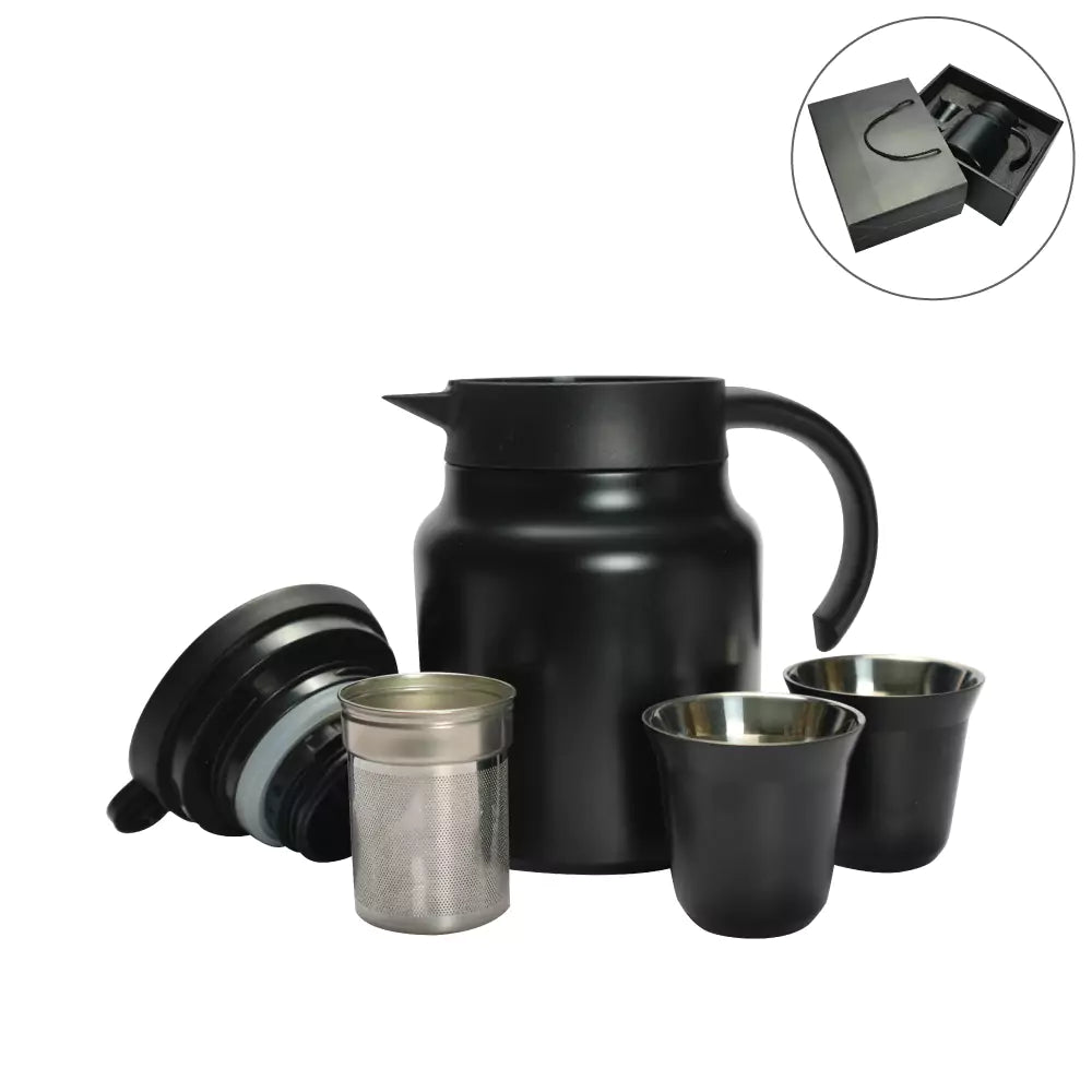 Custom Printed Arabic Tea & Coffee Pot With Cups Set 1000 Ml | Custom Branded Bag | UAE Delivery | Yalla Printing UAE