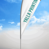 Teardrop Flag (Only Printed Banner) - Yalla Printing
