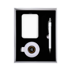 Technology Items Gift Set In White Magnetic Closure Gift Box