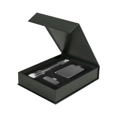 USB Drives – Premium Corporate Tech Gifts in Black Magnetic Closure Gift Box | Custom Packaging Printing | Free Design Support | Yalla Printing UAE