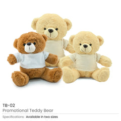 Custom Printed Promotional Teddy Bear Toys With Printable White Tshirt | Custom Apparel Branding | UAE Delivery | Yalla Printing UAE