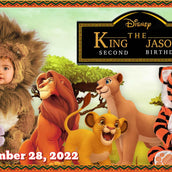 🦁👑 Roar into an Epic Celebration with our Lion King Theme Birthday Banner! Safari Party Decor 🌿🎉 - Yalla Printing
