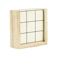 Custom Printed Tic - Tac - Toe Wooden Board Game With Slide Storage Box - 9 Wooden Cubes | Exhibitions, Conferences, Corporate Events | Yalla Printing UAE