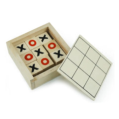 Custom Printed Tic - Tac - Toe Wooden Board Game With Slide Storage Box - 9 Wooden Cubes | Exhibitions, Conferences, Corporate Events | Yalla Printing UAE