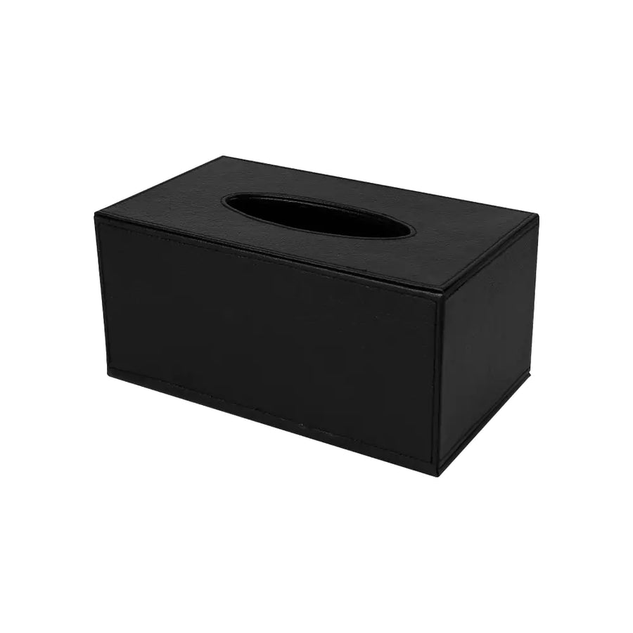 Tissue Box in PU Leather Material Black Color – Model TSB-BLK