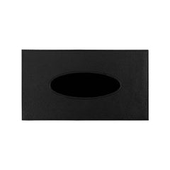 Custom Printed Tissue Box In Pu Leather Material Black Color | Custom Packaging Printing | Free Design Support | Yalla Printing UAE