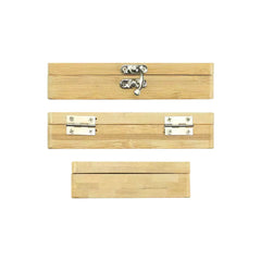 Tool Kit in Bamboo Box with Silver Lock