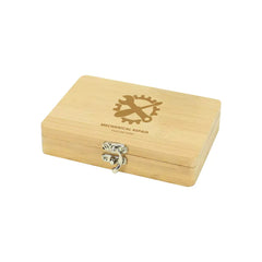 Custom Printed Tool Kit In Bamboo Box With Silver Lock - Bamboo | Custom Packaging Printing | Free Design Support | Yalla Printing UAE