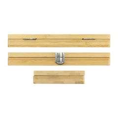 Custom Printed Tool Set In Bamboo Box With Silver Lock - Bamboo | Custom Packaging Printing | Free Design Support | Yalla Printing UAE