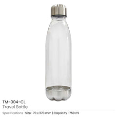 Custom Printed Transparent Water Bottles | Logo Branding Corporate Gift | UAE Delivery | Yalla Printing UAE