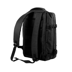 Custom Printed Travel Backpacks In Black Polyester Material - Premium Polyester Fabric | Premium Signage & Display Printing | Free Design Support | Yalla Printing UAE