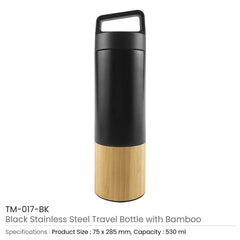 Travel Bottle with Bamboo – Yalla Printing UAE
