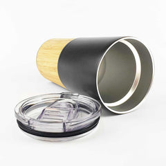 Travel Tumbler with Bamboo – Yalla Printing UAE