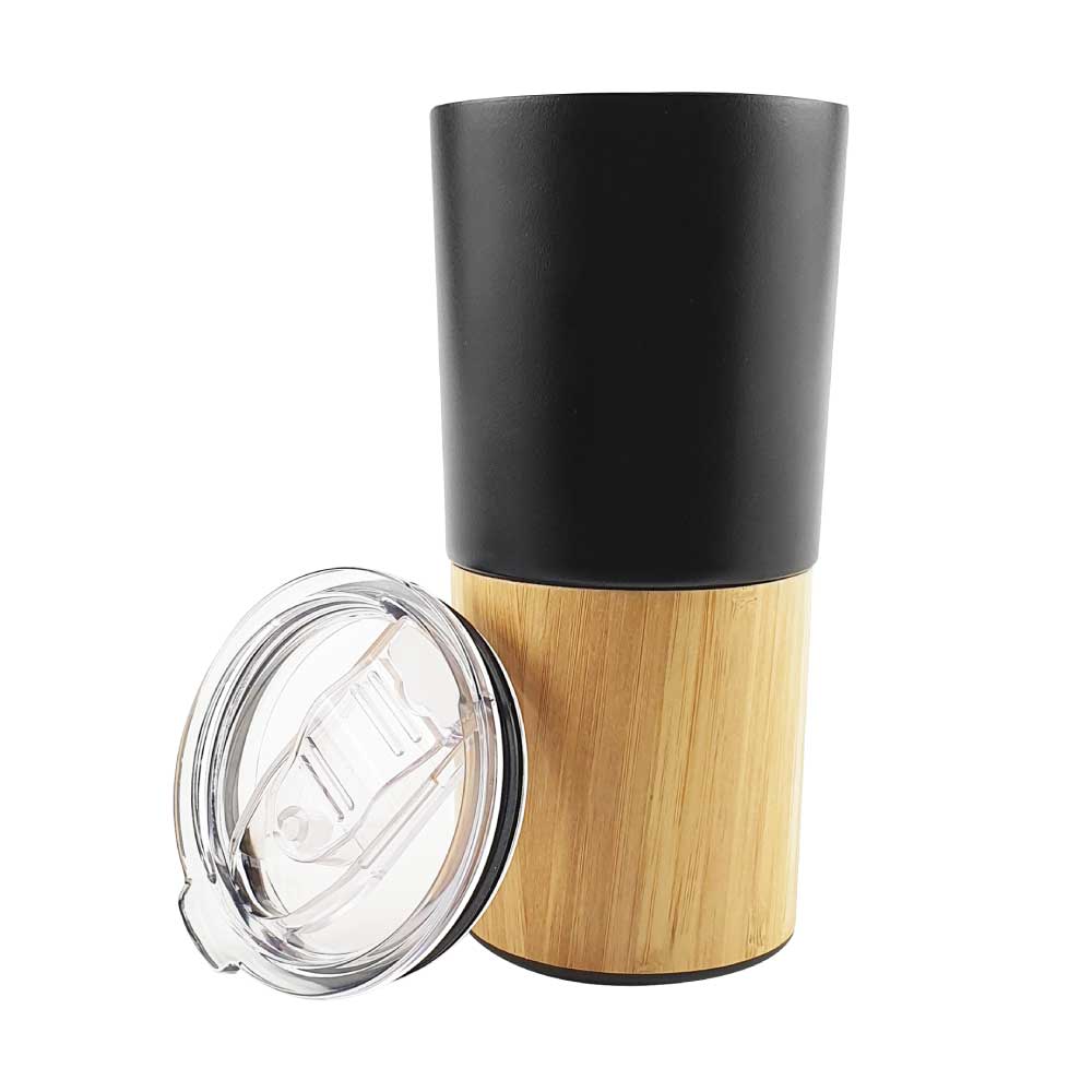 Travel Tumbler with Bamboo – Yalla Printing UAE