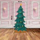 180 cm Christmas Tree Standee – Large Foam Board Cutout | Festive Decoration Prop | Yalla Printing UAE