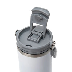 Custom Printed Tumbler With Handle And Straw Ss Double Wall 900Ml - Stainless Steel | Logo Branding Corporate Gift | UAE Delivery | Yalla Printing UAE