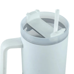 Mugs – Tumblers with Handle and Straw in Stainless Steel 1200ml | Custom Packaging Printing | Free Design Support | Yalla Printing UAE