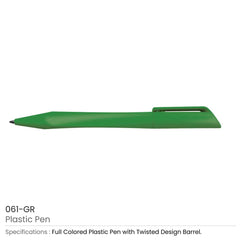 Custom Printed Twisted Design Plastic Pens | Logo Branding Corporate Gift | UAE Delivery | Yalla Printing UAE