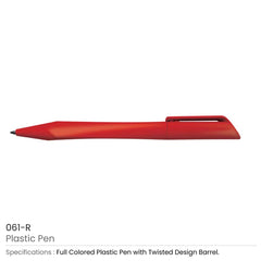 Custom Printed Twisted Design Plastic Pens | Logo Branding Corporate Gift | UAE Delivery | Yalla Printing UAE