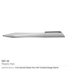 Custom Printed Twisted Design Plastic Pens | Logo Branding Corporate Gift | UAE Delivery | Yalla Printing UAE