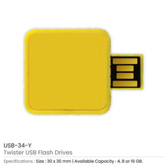Twister USB Flash Drives | Logo Branding Corporate Gift | UAE Delivery | Yalla Printing UAE