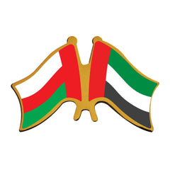 Two Flag Pin Badges | Premium Signage & Display Printing | Free Design Support | Yalla Printing UAE
