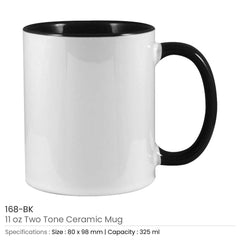 Custom Printed Two Tone Ceramic Mugs - Ceramic | Exhibitions, Conferences, Corporate Events | Yalla Printing UAE