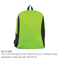 Custom Printed Two - Toned Backpacks 600D Polyester Material - Premium Polyester Fabric | Premium Signage & Display Printing | Free Design Support | Yalla Printing UAE