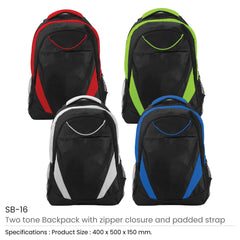 Custom Printed Two-toned Backpacks 600D Polyester Material | Exhibitions, Conferences, Corporate Events | Yalla Printing UAE