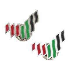 Custom Printed UAE National Brand Metal Badges - Stainless Steel | Premium Signage & Display Printing | Free Design Support | Yalla Printing UAE