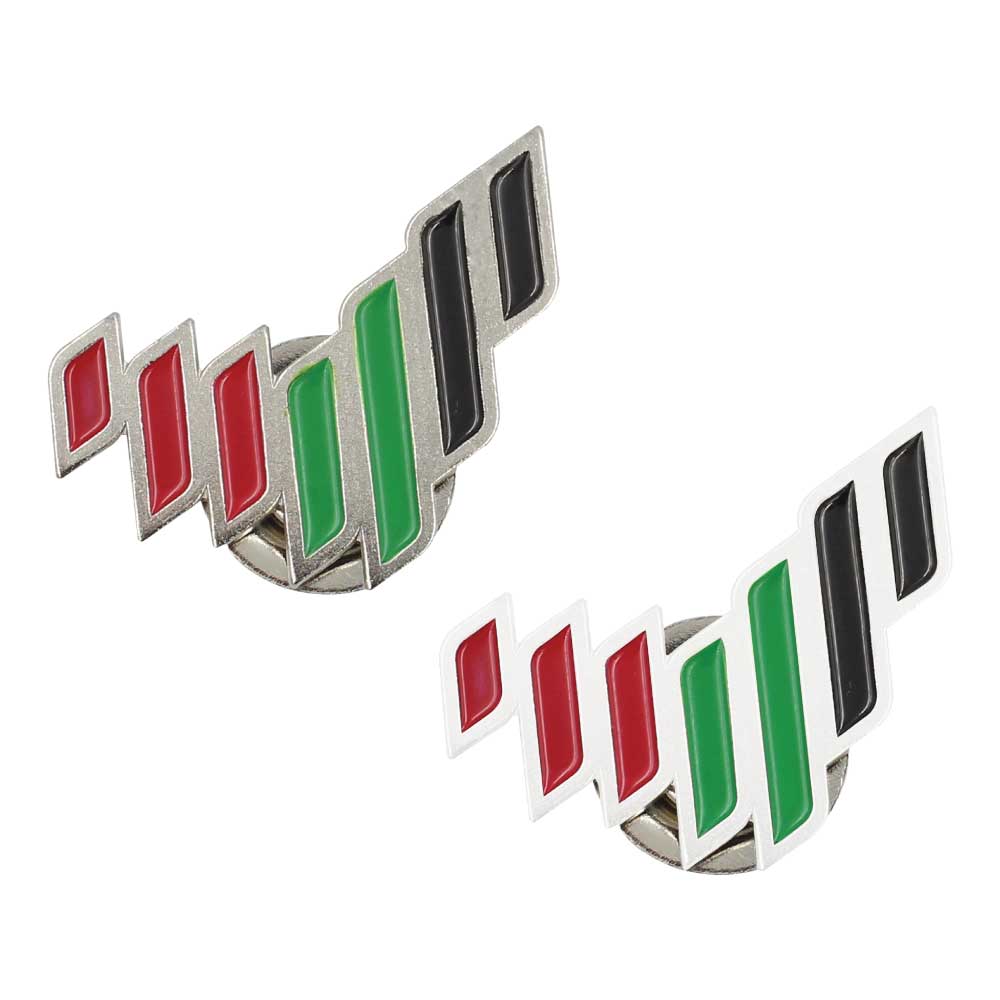 Custom Printed UAE National Brand Metal Badges - Stainless Steel | Premium Signage & Display Printing | Free Design Support | Yalla Printing UAE