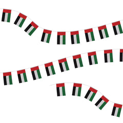 UAE String Flags and Flag Bunting 32Pcs | Premium Signage & Display Printing | Free Design Support | Yalla Printing UAE