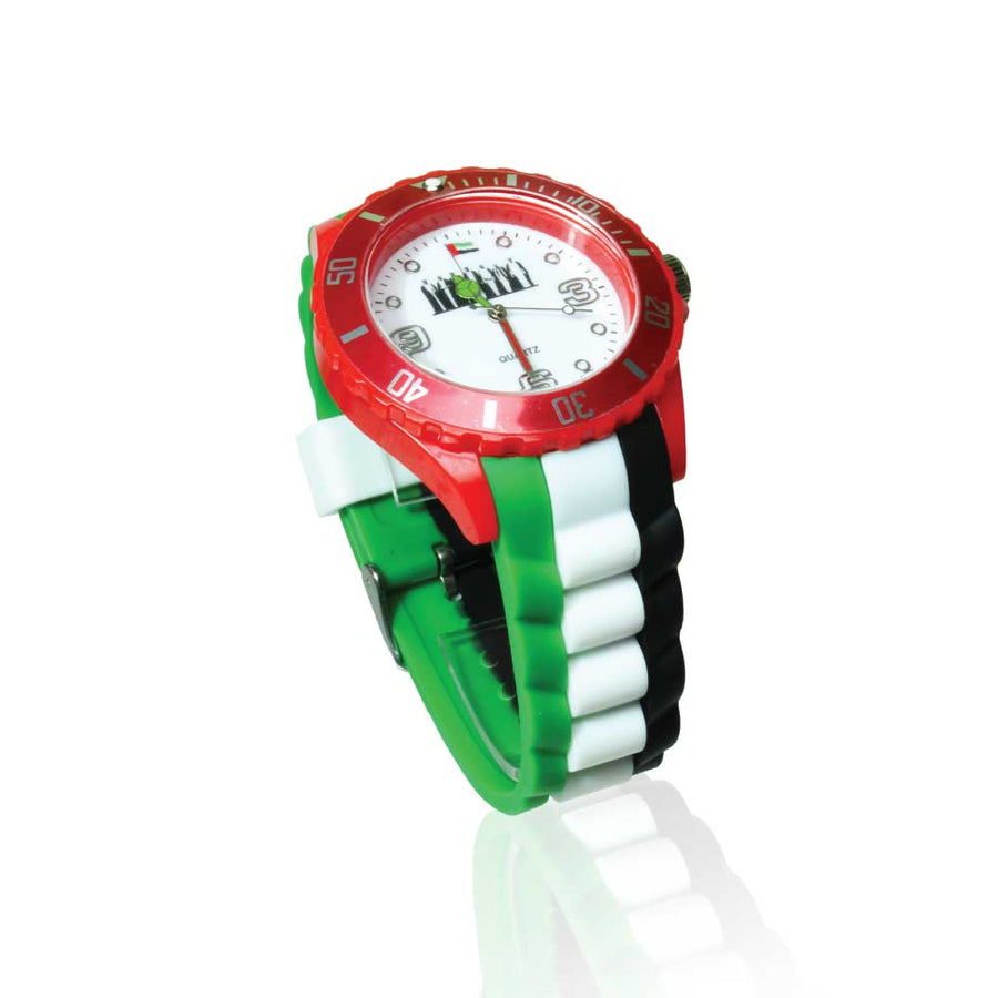 Custom Printed UAE Flag Design Watches | Exhibitions, Conferences, Corporate Events | Yalla Printing UAE