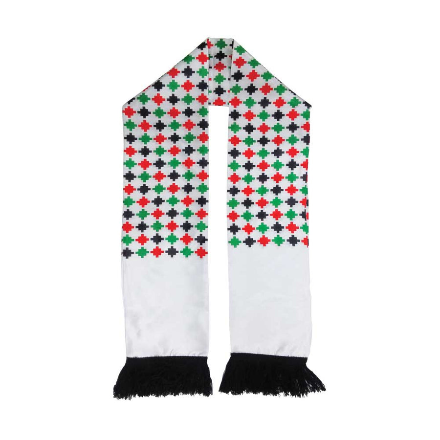 Custom Printed UAE Flag Knitted Scarf - Premium Polyester Fabric | Exhibitions, Conferences, Corporate Events | Yalla Printing UAE