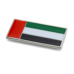 Custom Printed UAE Flag Metal Badges Rectangle With Magnet Attachment - Stainless Steel | Premium Signage & Display Printing | Free Design Support | Yalla Printing UAE