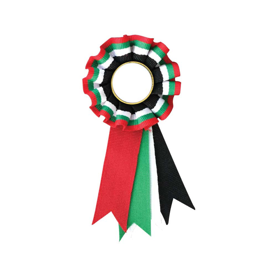 Custom Printed UAE Flag Rosette | Exhibitions, Conferences, Corporate Events | Yalla Printing UAE